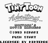 Tiny Toon Adventures 2: Montana's Movie Madness GameBoy